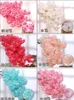 Dekorative Blumen künstlich für Hochzeitsbogen Dekoration gefälschte Blumenseide Hortensie Weiße Zweig Kirschblüten Wohnkultur 150 Köpfe