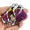 One piece characters Anime One Piece Gear Fourth Monkey D Luffy Metal Enamel Lapel Badge Brooch Pin