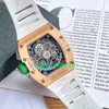 RM luksusowe zegarki mechaniczne młyn młyny seria męska RM11-01 Rose Gold Side Titanium Mancini Automatyczne mechaniczne 50x42,7 mm męskie zegarek Single Watch STRM