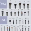 Makeup Brushes Maange 32 Kit de pinceau professionnel synthétique Kabuki Basic Contour Powder Blusher Doiner Feed Shadow Metting Q240507