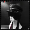 Harajuku gotik lolita şapka kadınlar punk zinciri subkültür baharat kız başlık perçin şapka şapka kadın y2k kızlar akran kapak 240508