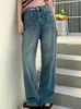 Women's Jeans Summer Causal Loose Vintage Women Korean Style Y2K Wide Leg Pants Female Chic High Waist Harajuku Long Denim 2024