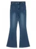 Jeans femminile americano retrò spinge up skinny stretch woman sottile blu blu pantaloni pantaloni in denim chic y2k chic y2k
