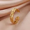 Wedding Rings Skyrim Stainless Steel Braid Twist Open Ring Women Gold Color Wedding Band Rings 2024 Kpop Party Jewelry Gift for Friends Lover