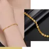 Bracelet 316l en acier inoxydable Fashion Bijoux haut de gamme minimalisme Minimalisme de forme de plumes Charmes Colliers de bracelet à chaîne épais pour femmes