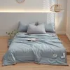 Blankets Breathable Thin Quilt Blanket Soft Quilt Blanket Comfortable Lightweight Summer Sofa Quilt Bed Cover for Hot Sleepers