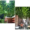 Fleurs décoratives Plantes de feuilles de lierre artificielles Ajout à l'environnement intérieur / extérieur en soie durabilité durable