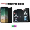 Protecteur d'écran en verre trempé anti-perfection Tempéré pour Huawei Samsung iPhone 11 12 plus 13 14 15 Pro Max xr 7 8 Plus avec paquet