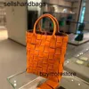 Sac à main Cabat Bottegvents 7a Totes tissés Luxury Botteg Vena Sacs Cowhide Orangewqwffod