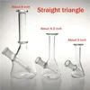 Gréement d'huile en vitre en verre avec 10 mm 14 mm femelle pyrex recycler en verre eau fumer pipes bongs mini plates-formes de voyage