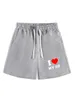 Short masculin j'aime mon gf imprimerie pour hommes à la mode à la mode à la mode sportive décontractée short en vrac adapté aux sports confortables polyvalents T240507