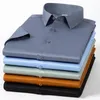 Koszulki męskie 2024 Summer Summer Sily Gęstość Silny materiał Business Mężczyźni bez kieszonkowych ubrania