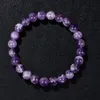 Perle di pietra naturale bracciale ametista quarzo ite agates bracciali elastici per donne uomini reiki yoga regali di gioielli fatti a mano 240423