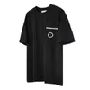 T-shirt de t-shirt pour femmes Luxury 24SS Broidered Small Circular Ring Internet Célébrité assorti de chemise de base de t-shirts à manches courtes pour hommes et femmes