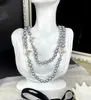 Dernières styles Colliers de pendentif de chaîne de pull pour femmes chanells bijoux concepteur de luxe C logo automne et chauffage d'hiver cclies perle longue chaîne 364
