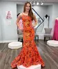 Długa montowana formalna sukienka imprezowa One ramię cekin syrena celebryta konkurs