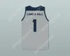 Custom nay mens Youth / Kids Lamelo Ball 1 Chino Hills Huskies Grey Basketball Jersey avec Patch Top Centred S-6XL