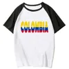 Kadın T-Shirt Kolombiya T-Shirts Kadın Manga Japon Tshirt Kız 2000S Komik Grafik Giysileri Y240506