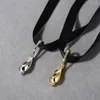Colares de pingentes de fita preta Chain de clavícula de luxo feminino Retro Premium Cool Neck Acessórios