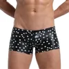 Calzoncillos de moda hombres estrella boxeadores impresos