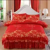 Ensemble de literie Ensemble de lit de lit de lit de lit d'hiver VELVET VELVET VELVET FLANNEL FLANNEL CORAL POLYESTER FIGNES COMFORT