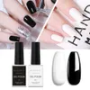 Nail Gel Makartt Black White Polish Kit Holographic Set Soak Off UV LED Varnish Manicure Art Q240507
