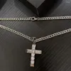 Brincos de colar Pingente de lúpulo cruzado de quadril simples e versátil para homens Hiphop Women Street Diamonds Acessórios da moda da moda