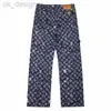 Designer men's jeans wide leg jeans wholesale high waisted jeans with elastic waist summer sweat suit set spain tracksuits