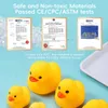 Brinquedos de banho Ovly Little Yellow Duck com Squeeze Bath Toy Toy Soft Float Future Duck Play Bath Bath Christmas Presente para crianças Baby D240507