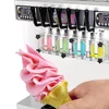 Kolice grande capacité 7 saveurs Frozen Yogourt Soupchage à la crème glacée Machine Machine Snack Food Equipage avec pré-refroidissement