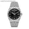 Luxury Tudory Brand Designer Wristwatch Emperor Swiss Watch Royal Series Mens Watch 41mm Steel Band Black Diamond M28600-0004 Med Real 1: 1 Logo