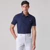 Camisetas masculinas Azureway Roupas de masculino Rápido de secagem rápida curta camiseta de camiseta casual pólo pólo roupas homens tops de verão y240506