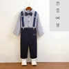 Bekleidungssets Jungen Sommerprographen Hochzeitskleid Kinderstripe Performance Anzug Kinder formelle Abschlussfeier Show Tuxedo Kee