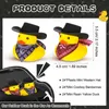 Toys de bain 24/12/48 COWBOY COWBOY Rubber Duck Mini Duckies Duckies Bath Bath Toys Toys Toys Douche d'anniversaire Natation Faveur D240507