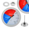 Grills stalen barbecue thermometer bbq instant lees roker grill oven thermometer voor keuken thuis bakken huishouden kooktemperatuur meet