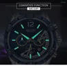 Montre-bracelets Megir Fashion Mens Watchs Top Silicon Sport Military Watch Chronograph Date Imperproofr Wristwatch Horloge masculine