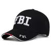 FBI Unisexe Camouflage simple Caps de baseball Spring and Automne Outdoor Ajustement chapeaux décontracté chapeau solaire 240508