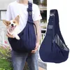 Justerbar husdjurshundväska utomhus reser valp enskilda axlar hundar Comfort Sling Handväska Corgi Puppy Tote Pouch 240422