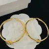 2024 Designer Knot Hoops Oreilles Femme Femmes Bijoux en or Luxury Huggie Oreille Classic Cercle Hoop Jewlery Charmes d'oreilles