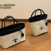Luxus -Designer -Hand Umhängetasche bestickt Lafite Gras gewebtes Einkaufstasche eine Schulterhandtasche Beach groß