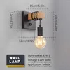 Lámpara de pared Ligero Diconces Negro Dimmable Edison Light 1 Light Industrial Farmhouse para sala de estar de cocina de granero