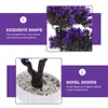 Dekorativa blommor hushållens konstgjorda blommakontor bokhyllor bokhylla plastimitation bonsai prydnad