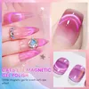 Gel à ongles Makartt Holographic Cat Polon avec un bâton d'aimant 9d trempage des flashs doubles effet dopamine Q240507