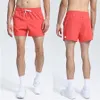 شورتات Lu Mens Jogger الرياضية للتنزه مع جيب التدريب غير الرسمي الصالة الرياضية قصيرة الحجم بانت M-4XL التنفس R260