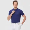 T-shirts voor heren TTIMES NIEUWE MANNEN TOPPEN KORTE SLVE T-shirt zomer stretch ademend polo shirt sport jersey business t-shirt y240506