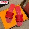 Designer Oran Sandals Womens Orang claquettes slides genuine leather beach shoes Flat Heels Sliders Sandale Ladies Fashion Slippers hermys nermes Hemers