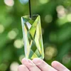 Decoratieve beeldjes 75 mm Clear Drop Crystal Glass Crafts Suncatcher Prism gefacetteerd kroonluchter hanger Diy Home Wedding Decoratie