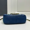 Bolsa de diseñador Retro Denim Mujeres bolsas de bolsas de hombro azul profundo billetera de axila de lujo