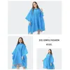 Gear Rain Ponchos för vuxna, EVA Rain Ponchos Vattentät lättvätt regnrock nödsituation poncho för camping vandring reser o