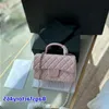 Femmes Mini Luxury Designer Holder Sac 20cm Totes Classic Card Fashion Shopping Handsbag Trend Clutch Claking Suises de quincaillerie Sacs Ret ACXG